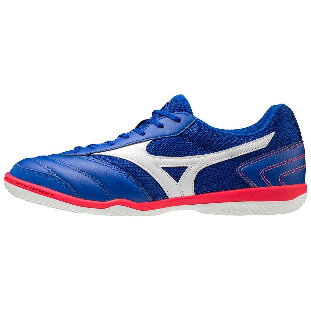 Mizuno Men's Soccer Cleats MRL Sala Club IN Blue/White - ZDQLTHK-78